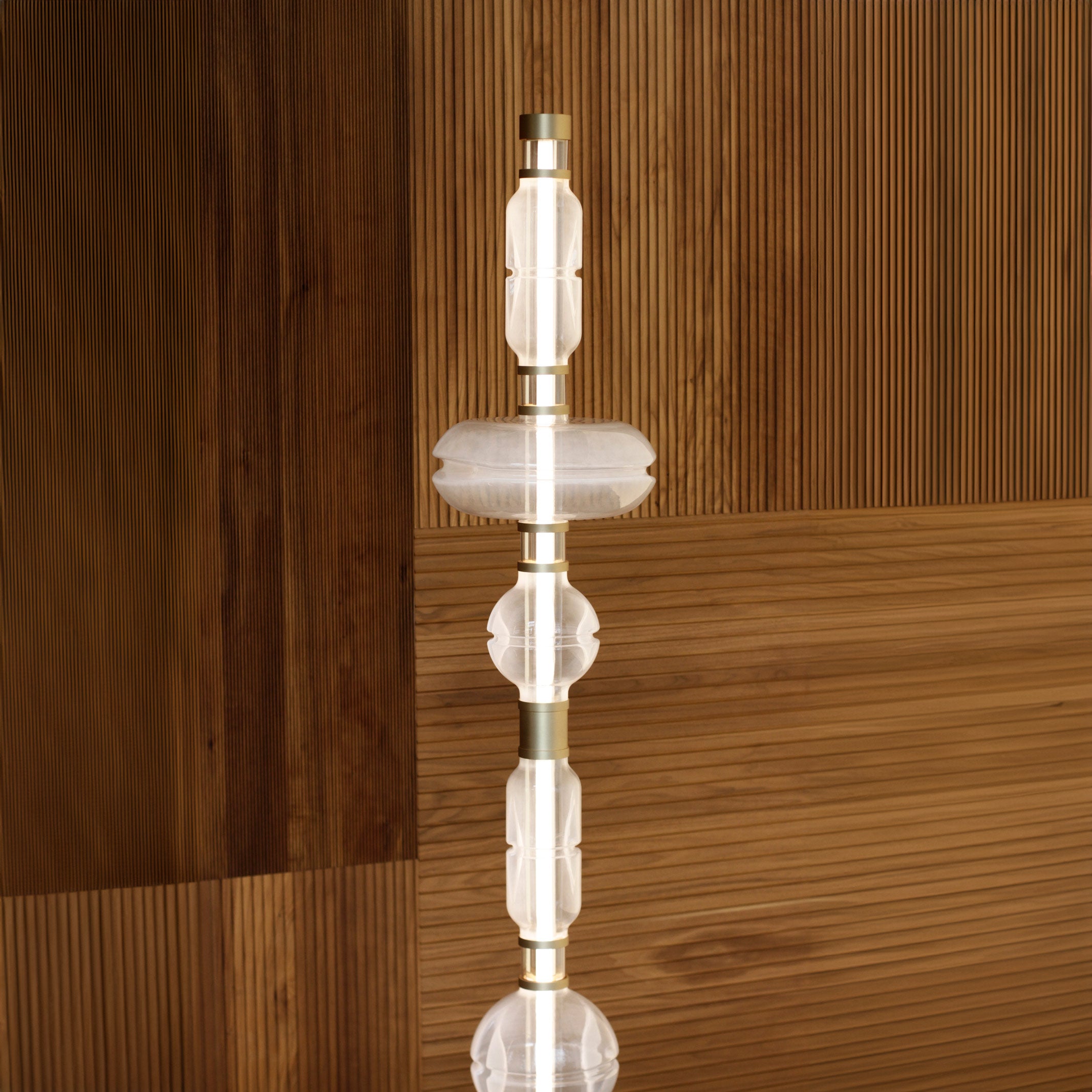 72" Gold LED Floor Lamp
