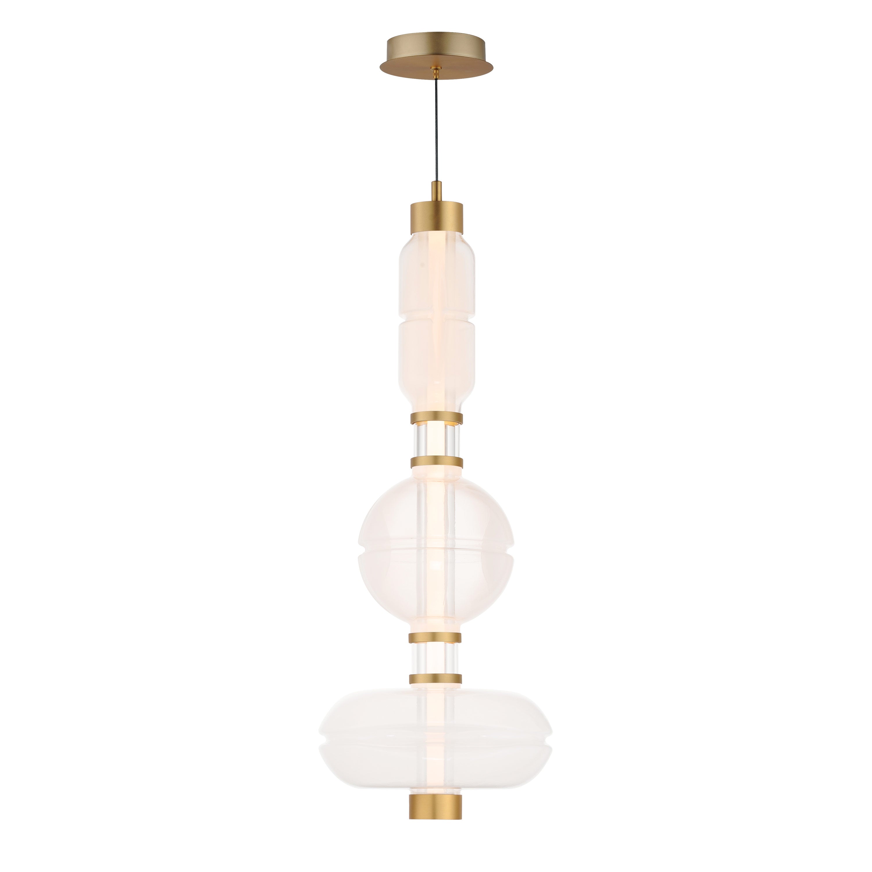 33" LED Gold Single Pendant