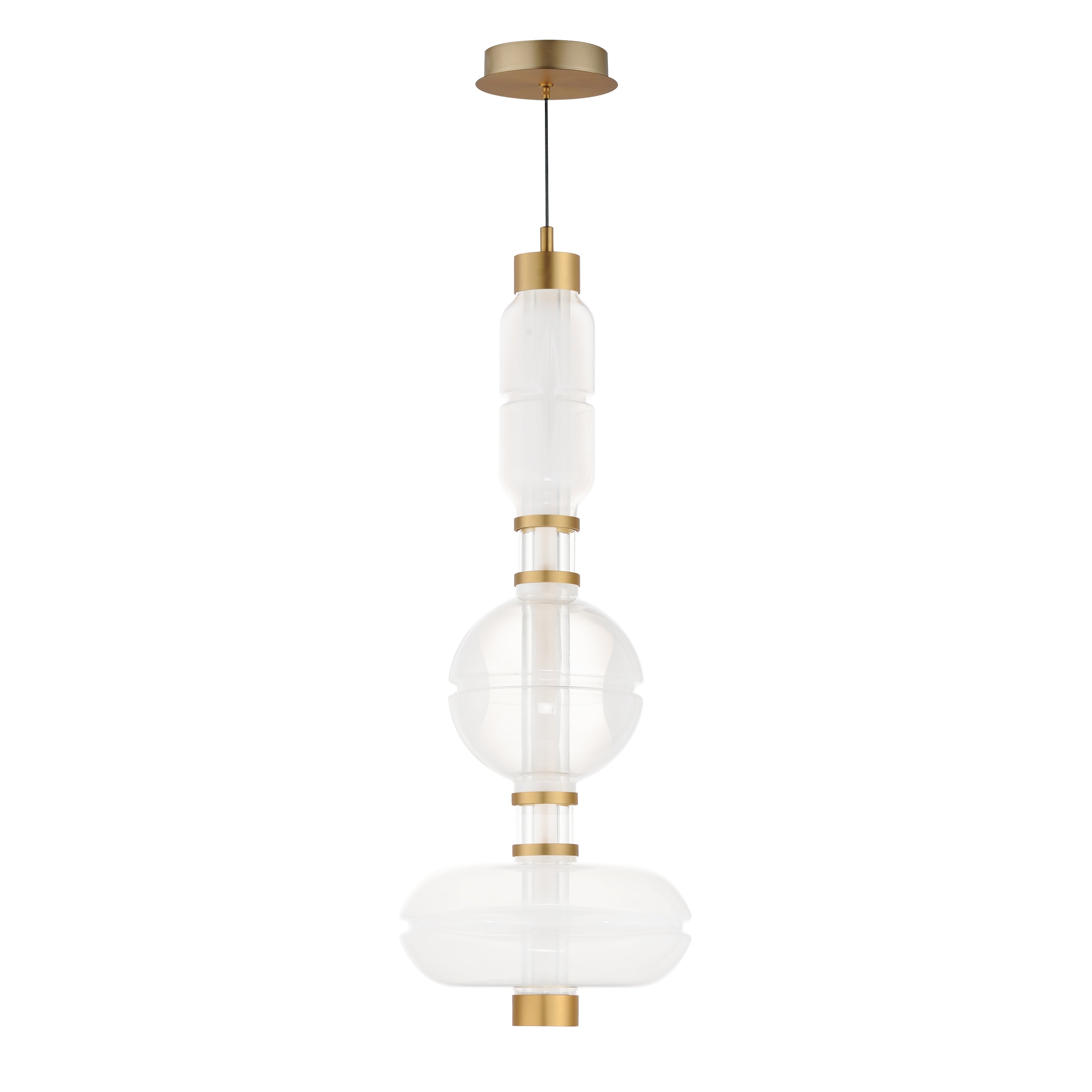 33" LED Gold Single Pendant