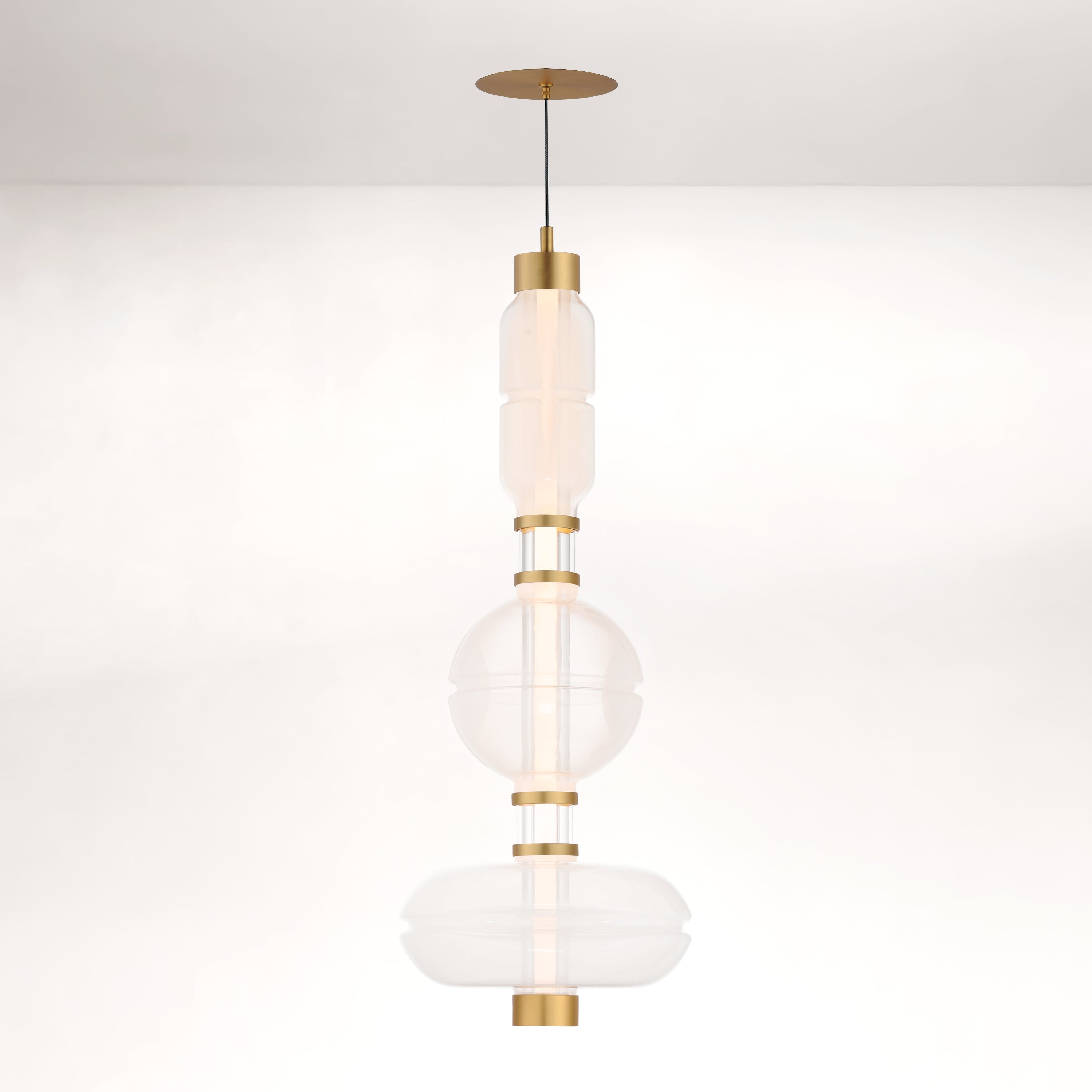 33" LED Gold Single Pendant