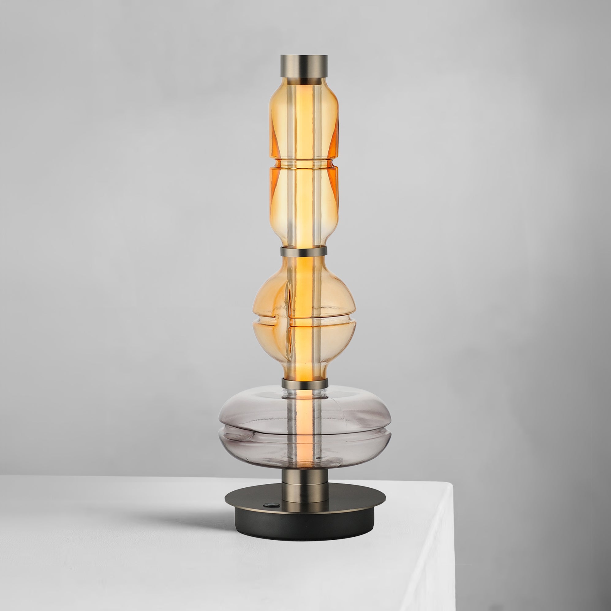 28" LED Gunmetal Table Lamp