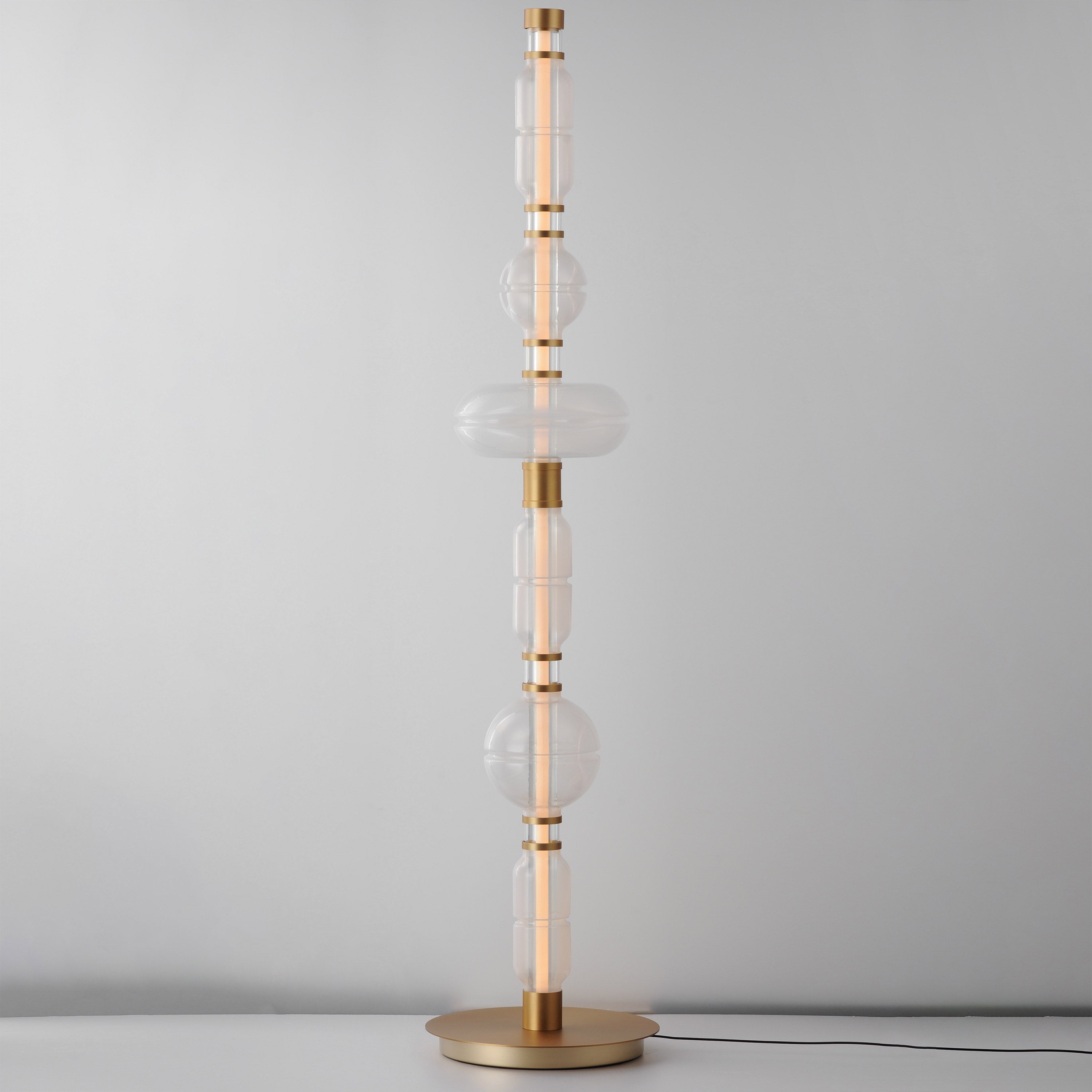 72" Gold LED Floor Lamp