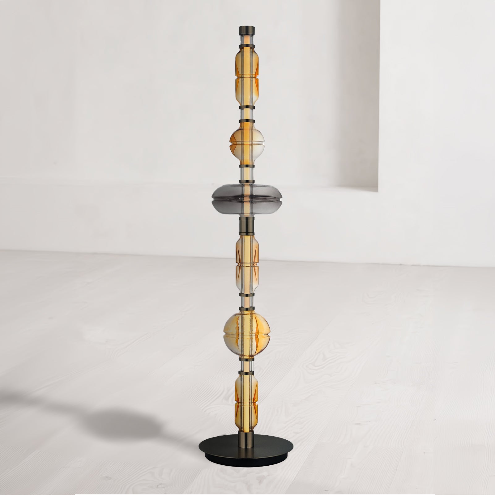 72" Gunmetal LED Floor Lamp