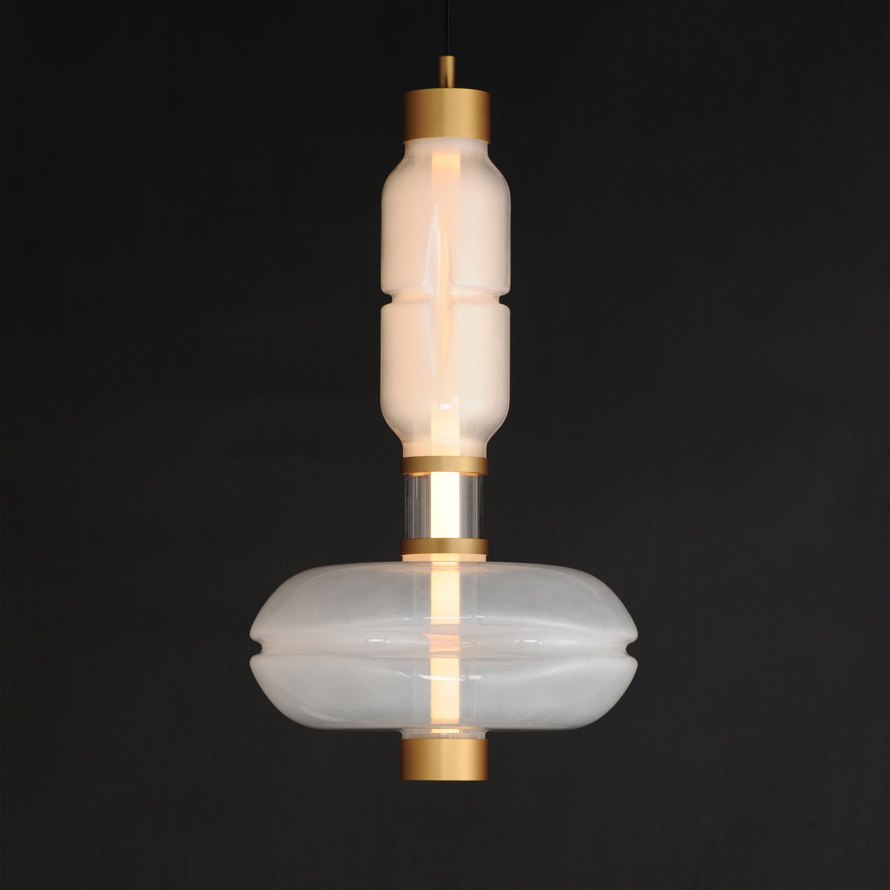 22" LED Gold Single Pendant