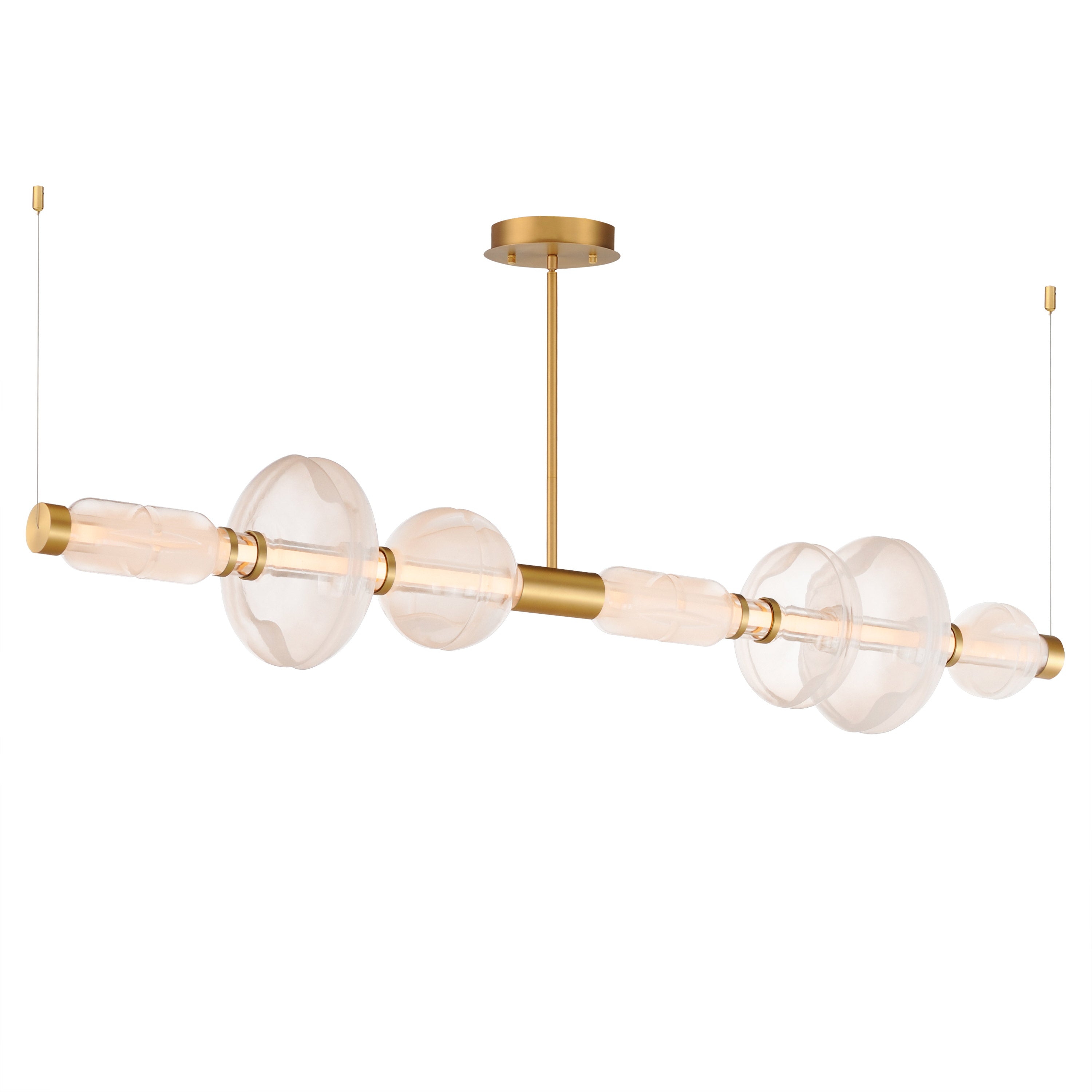 LED Horizontal Gold Pendant