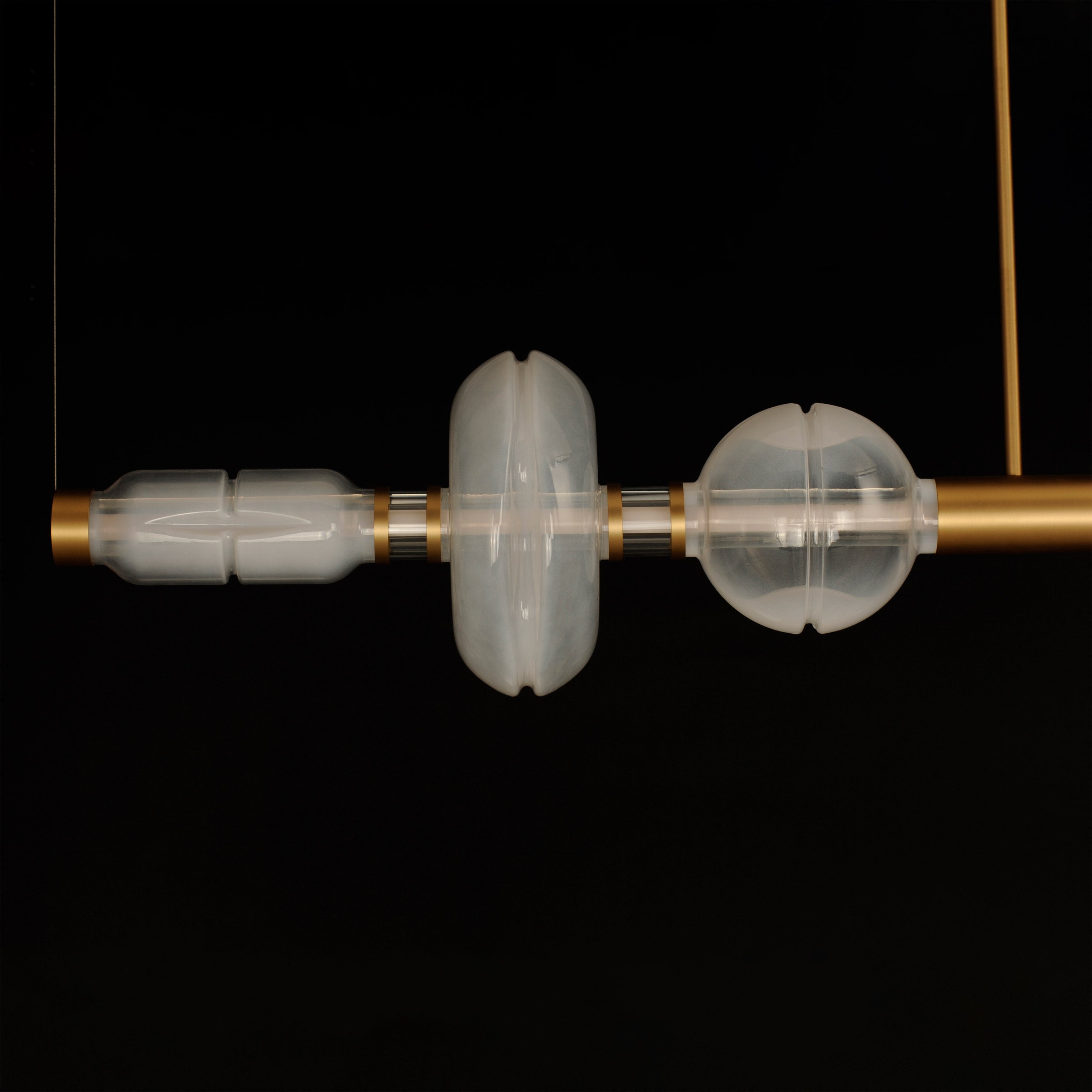 LED Horizontal Gold Pendant