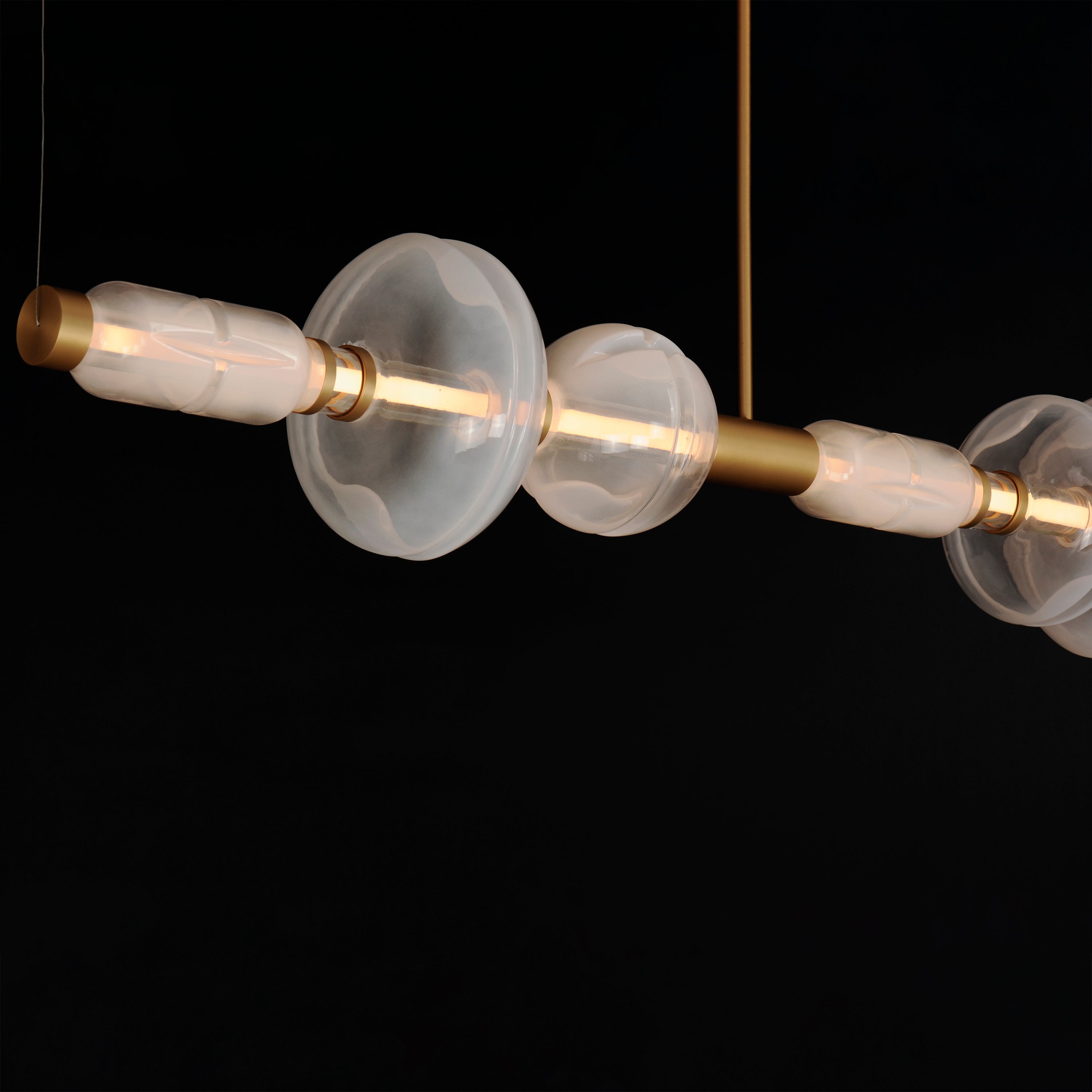 LED Horizontal Gold Pendant