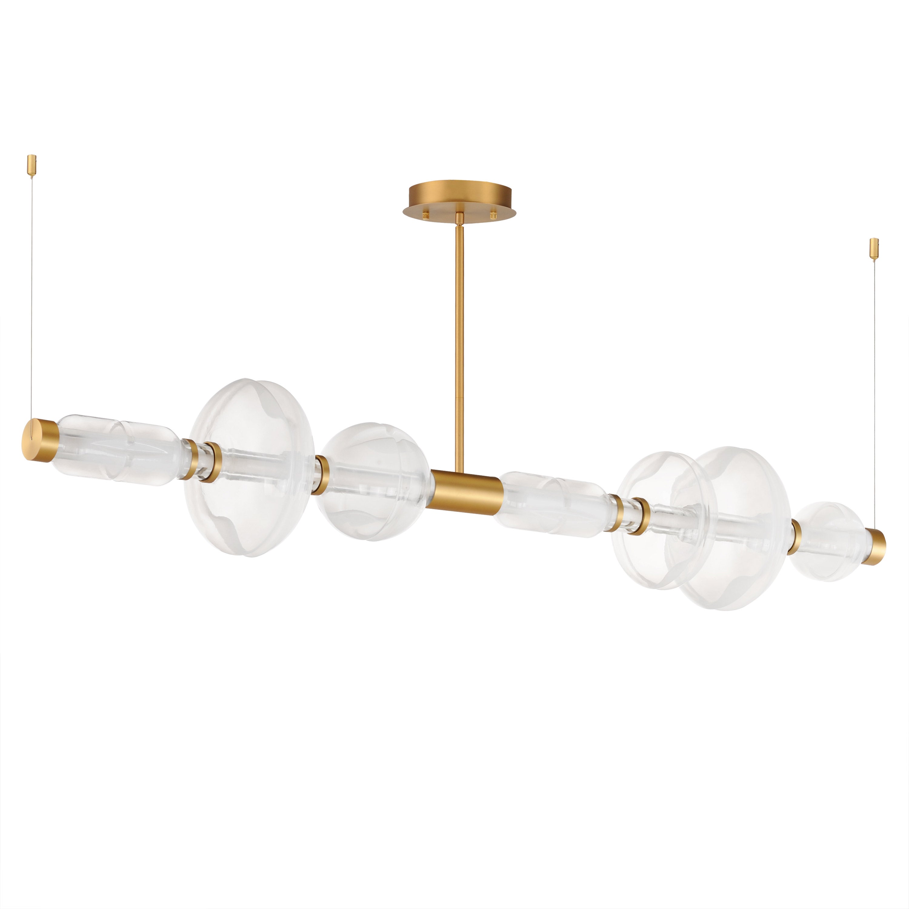 LED Horizontal Gold Pendant