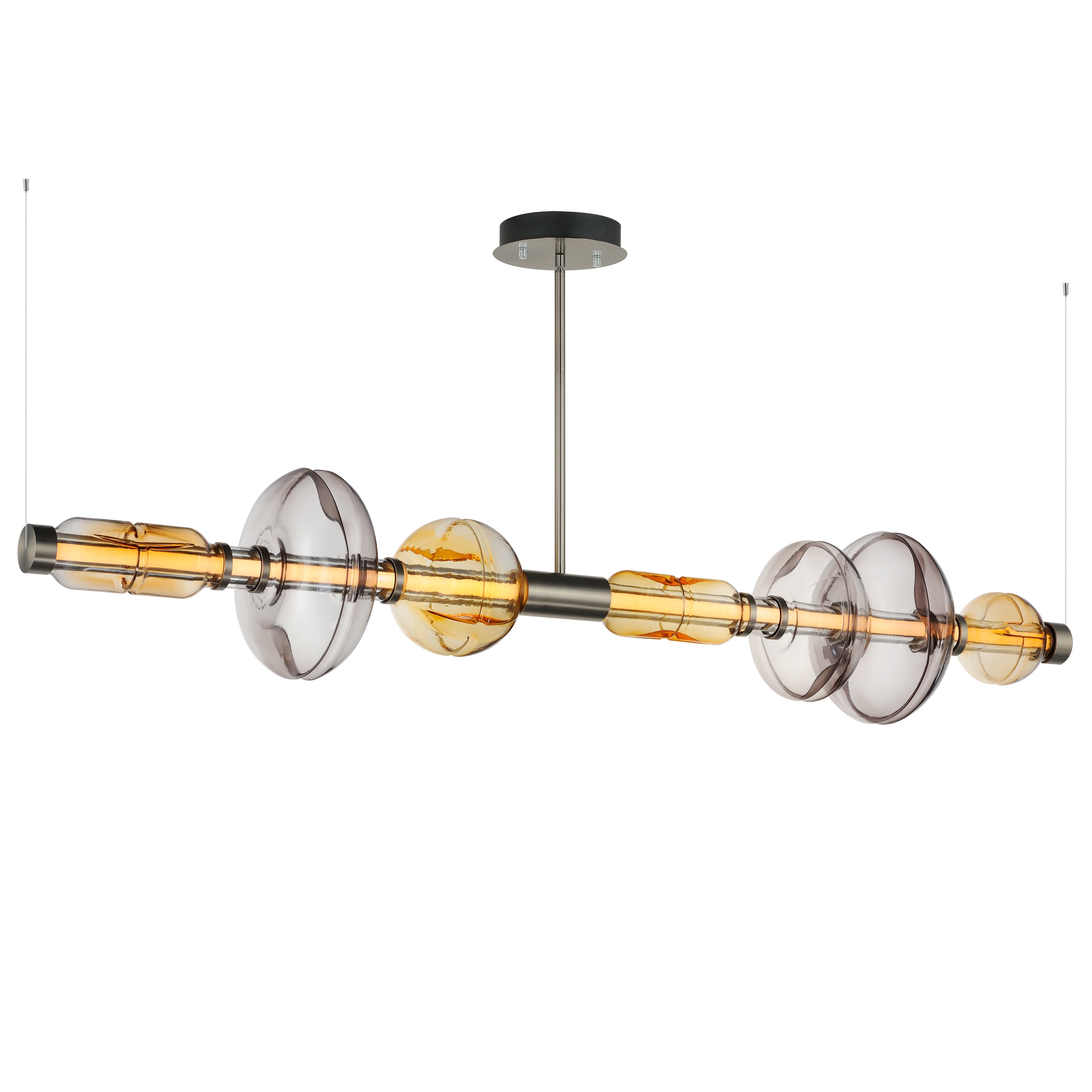 LED Horizontal Gold Pendant